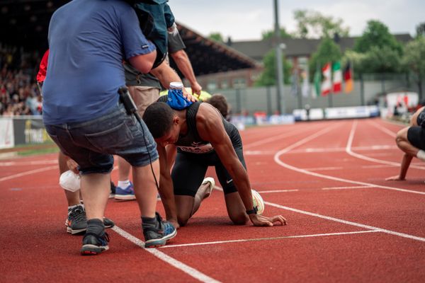 Neuer Meetingrekord für Malik Diakite (Hannover 96) über 400m in 46.76 Sekunden am 07.05.2022 beim Stadtwerke Ratingen Mehrkampf-Meeting 2022 in Ratingen